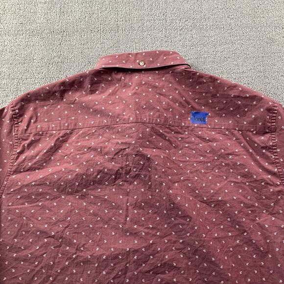 Travis Mathew Shirt Adult 2XL XXL Red Button Up Short Sleeve Golf Casual Men's - Picture 13 of 14